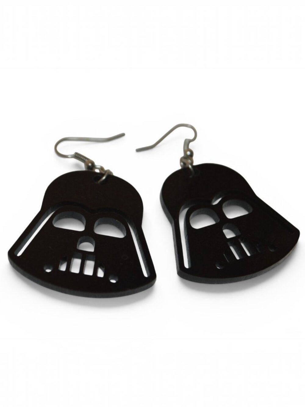 Star Wars Darth Vader Black Acrylic Dangle Earrings Geek Sci-Fi Fan Jewelry